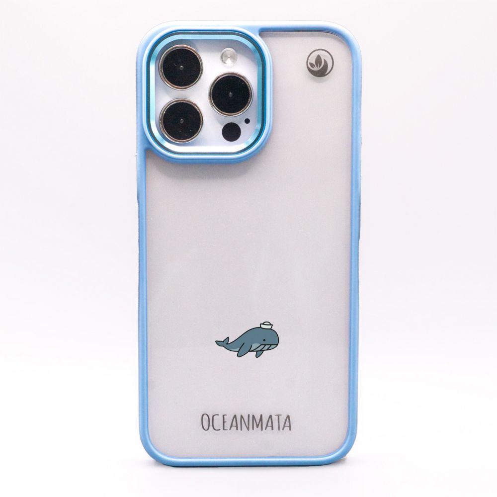 iPhone 17 pro max Hülle - Wal blau - "Captain Whale" - nachhaltig