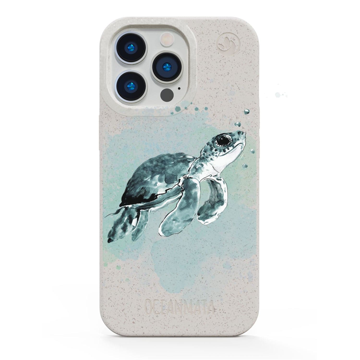 iPhone 13 mini Hülle - Schildkröte grün - "Baby Turtle" - nachhaltig