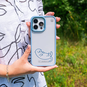 iPhone SE/7/8 Hülle - Otter blau - nachhaltig