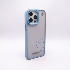 iPhone 12 pro / iPhone 12 hoesje - zegelblauw - "Robby" - duurzaam