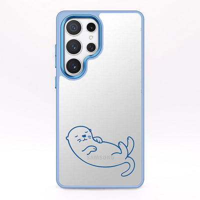 Samsung S25+ hoesje - Otterblauw - duurzaam