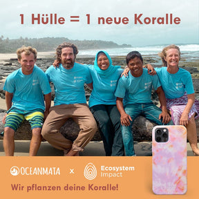iPhone 14 Hülle - Koralle orange - "Coralful" - nachhaltig