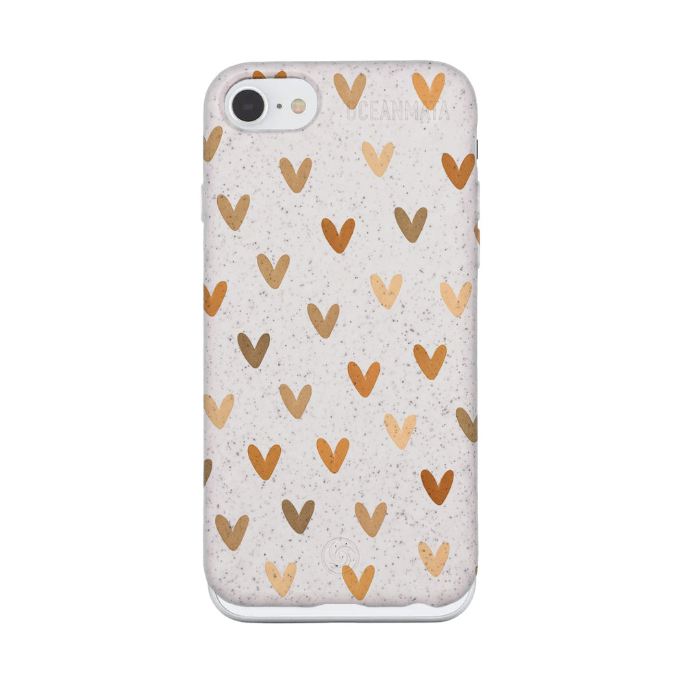 iPhone SE/7/8 Case - Heart white - "AutumnLove" - sustainable