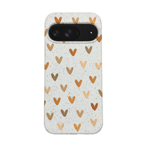 Biologisch abbaubare Handyhülle Google Pixel 9 / 9 Pro Autumnlove — kompostierbar — Vorderseite