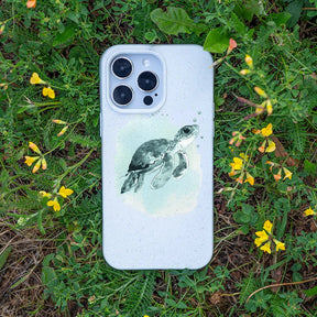 Biologisch abbaubare Handyhülle iPhone 13 Babyturtle — kompostierbar — Bonus