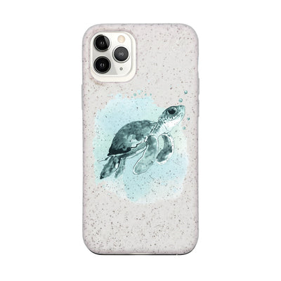 iPhone 11 pro Hülle - Schildkröte grün - "Baby Turtle" - nachhaltig