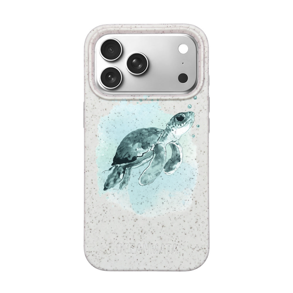 iPhone 17 Pro Max Case - Turtle Green - "Baby Turtle" - sustainable