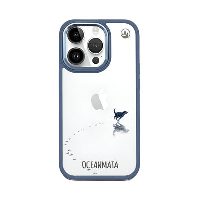 iPhone 14 pro max Hülle - Hund Strand - "beachsiderun" - nachhaltig