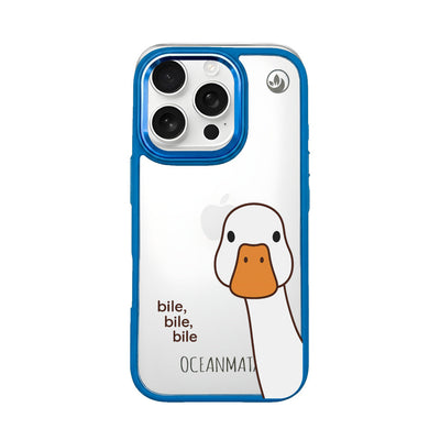 iPhone 16 pro case - Duck white - "Bile Bile Bile" - sustainable