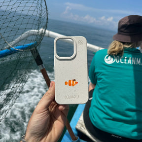 iPhone 13 pro max Hülle - Clownfisch weiß - "Mr.Clown-Fish" - nachhaltig