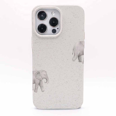 iPhone 17 Air Hülle - Elefant weiß - "Ele-Fant" - nachhaltig