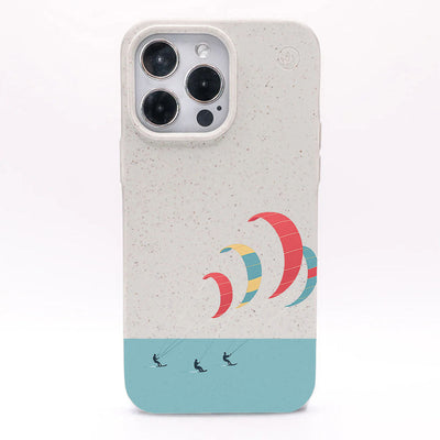 iPhone 12 mini Case - Kite White - "Kitesurf" - Sustainable