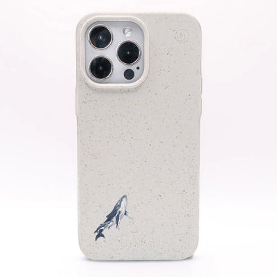 iPhone 14 Case - Humpback Whale White - "OceanLullaby" - Sustainable