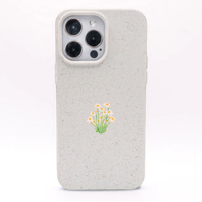 iPhone 11 pro Hülle - Blumen weiß - "Daisy" - nachhaltig