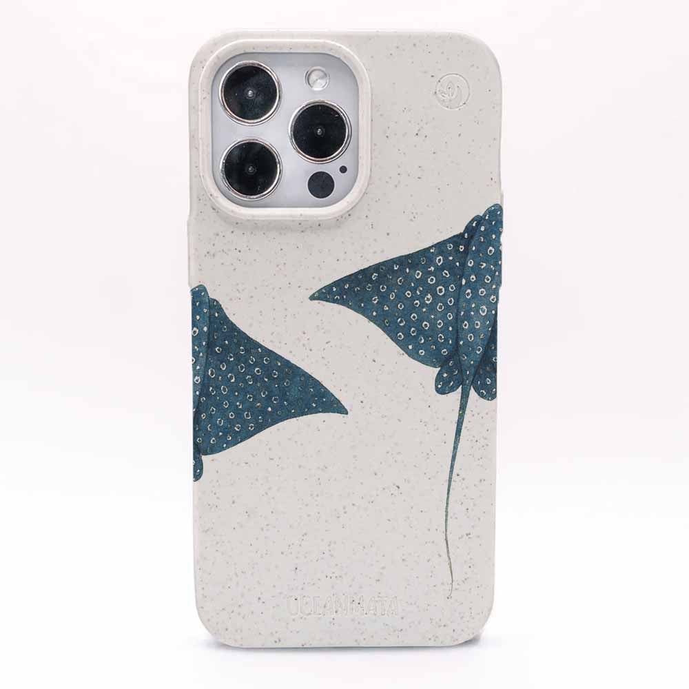 iPhone 16 Hülle - Ray weiß - "RayDance" - nachhaltig