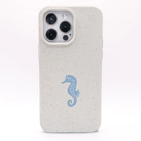 iPhone 17 Air Hülle - Seepferdchen weiß - "SeahorseTale" - nachhaltig
