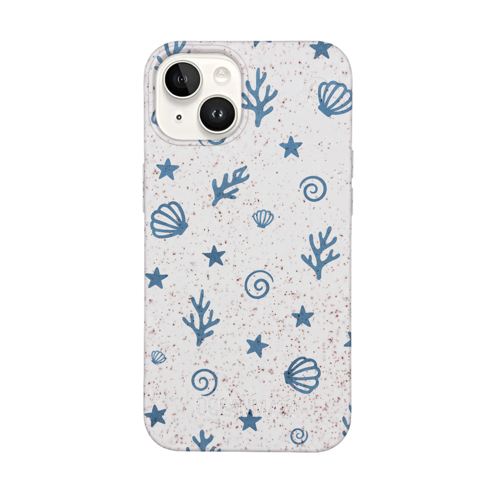 iPhone 14 Case - Coral white - "BlueCoralLife" - sustainable