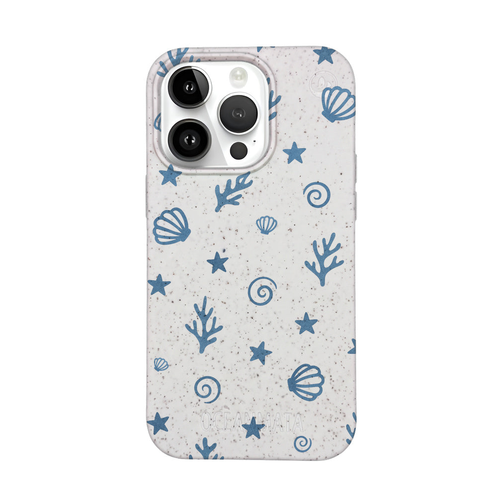 iPhone 14 Pro Max Case - Coral White - "BlueCoralLife" - Sustainable