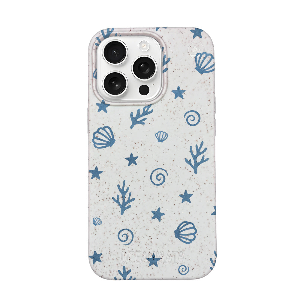 iPhone 16 Pro Case - Coral White - "BlueCoralLife" - sustainable