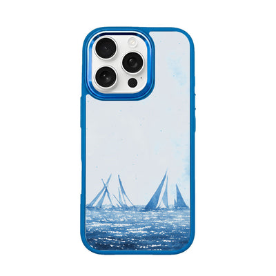 iPhone 16 Pro Case - Sailing Blue - "BlueHorizon" - Sustainable
