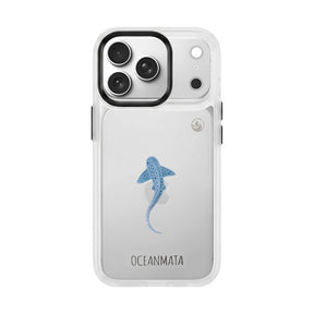 iPhone 18 Pro Max / 17 Pro Max Hülle - Leopardenhai blau - "BlueLeopard" - nachhaltig