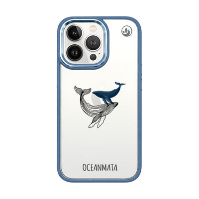 iPhone 13 pro case - whale blue - "BlueWhale" - sustainable
