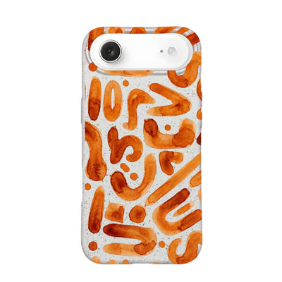 iPhone 17 Air Hülle - orange - "buchstabensuppe" - nachhaltig