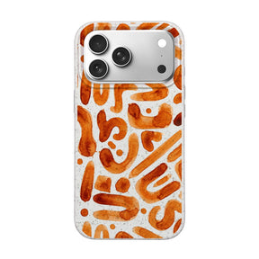 Biologisch abbaubare Handyhülle iPhone 18 Pro Max / 17 Pro Max Buchstabensuppe — kompostierbar — Vorderseite