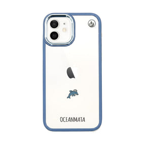 iPhone 12 mini Case - Dolphin Blue - "Captain Dolphin" - sustainable