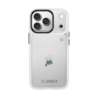 iPhone 17 pro Hülle - Delfin blau - "Captain Dolphin" - nachhaltig