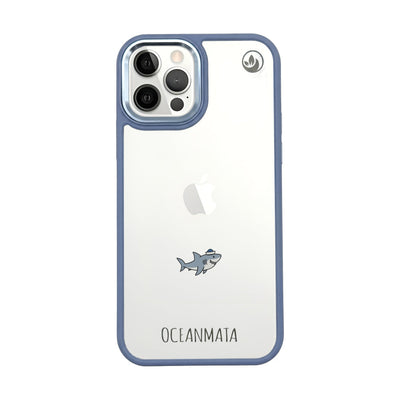 iPhone 12 Pro / iPhone 12 Case - Shark Blue - "Captain Shark" - sustainable