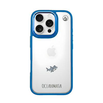 iPhone 16 Pro Max Case - Shark Blue - "Captain Shark" - Sustainable