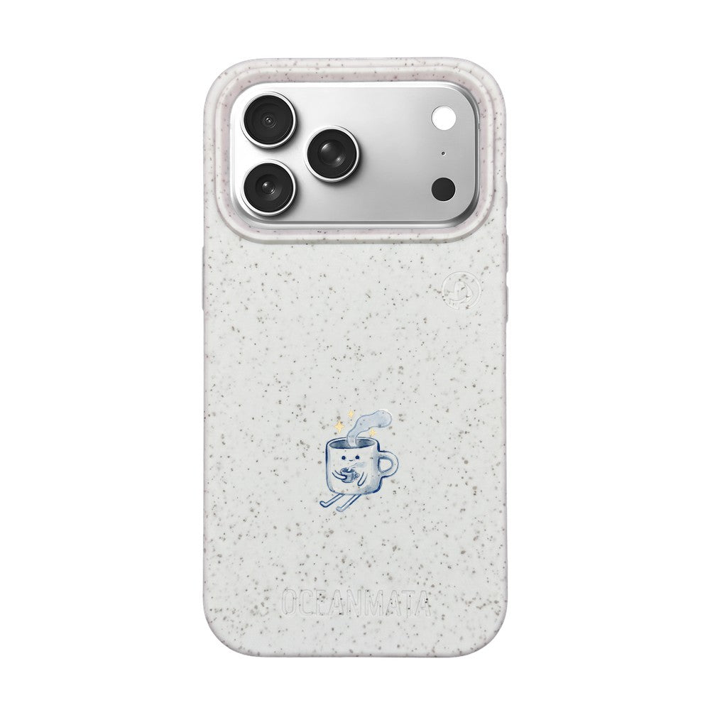 iPhone 17 Pro Max Case - white - "coffeelove" - sustainable