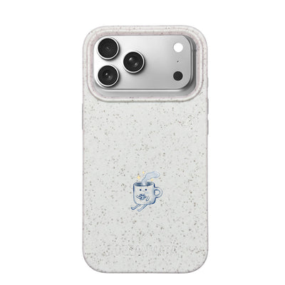 iPhone 17 pro max Hülle - weiß - "coffeelove" - nachhaltig