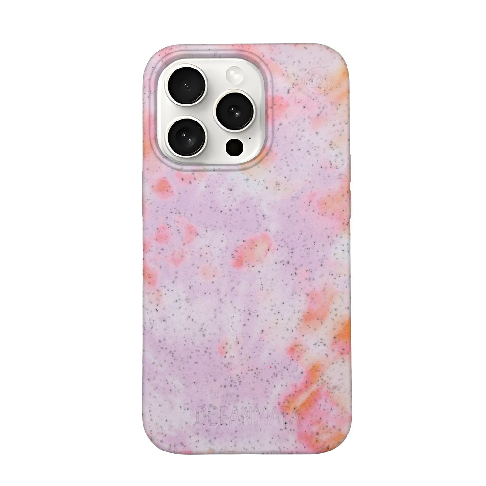 iPhone 15 pro case - coral orange - "Coralful" - sustainable