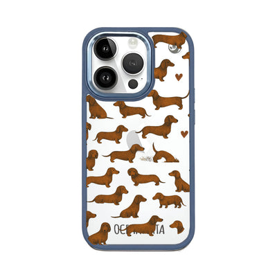 iPhone 14 Pro Max hoesje - Teckel - "Teckel" - duurzaam