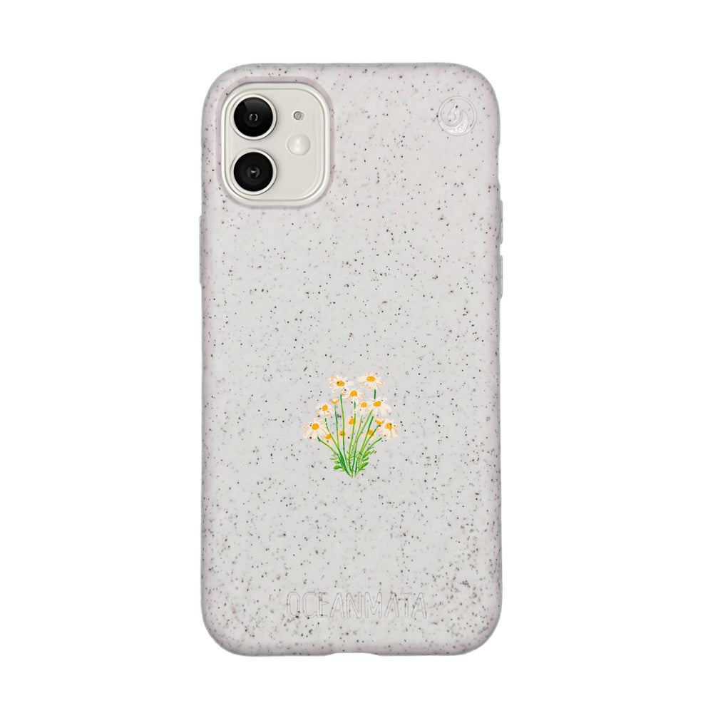 iPhone 11 Case - Flowers white - "Daisy" - sustainable