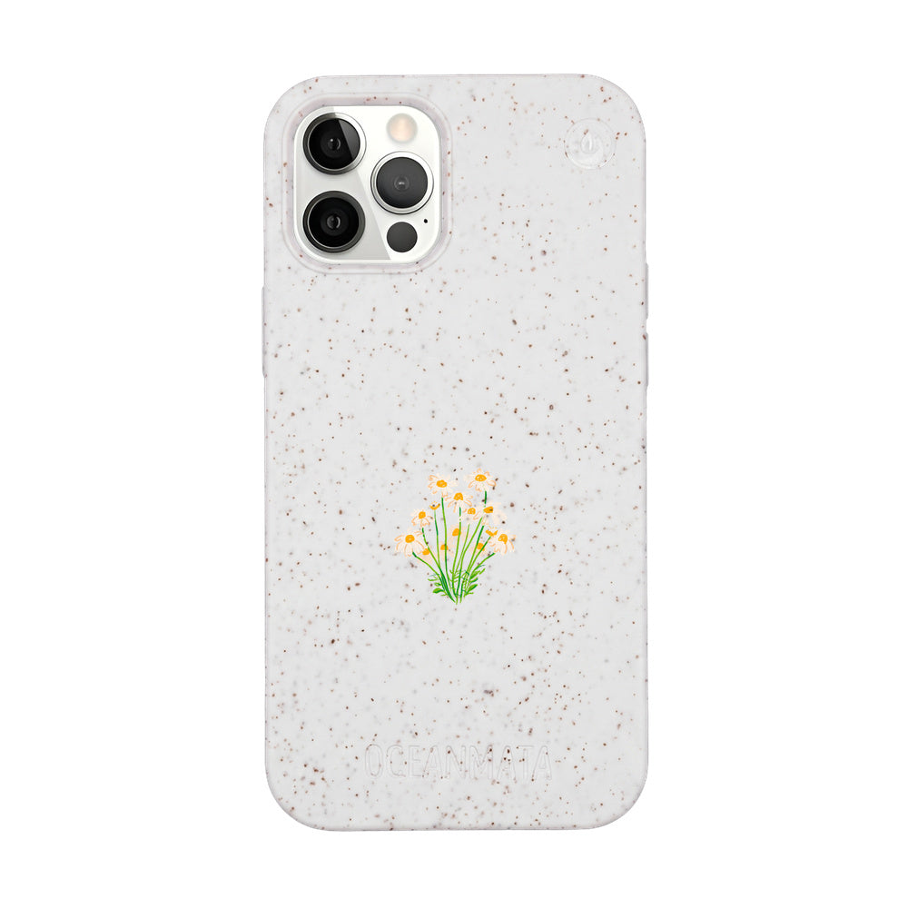 iPhone 12 Pro / iPhone 12 Case - White Flowers - "Daisy" - Sustainable