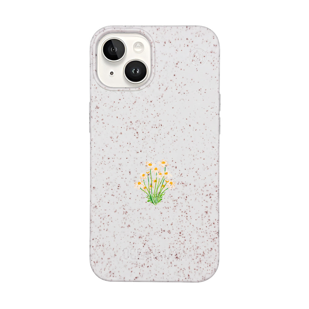 iPhone 14 Case - Flowers White - "Daisy" - Sustainable