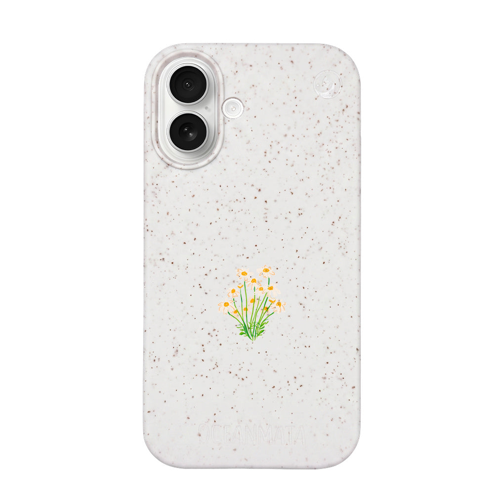 iPhone 17 Case - Flowers White - "Daisy" - sustainable