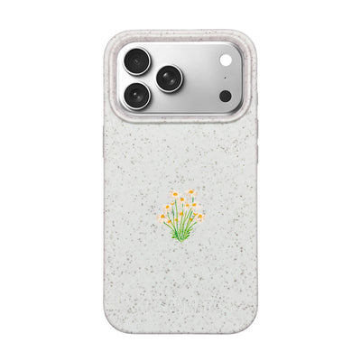 iPhone 18 Pro Max / 17 Pro Max Hülle - Blumen weiß - "Daisy" - nachhaltig