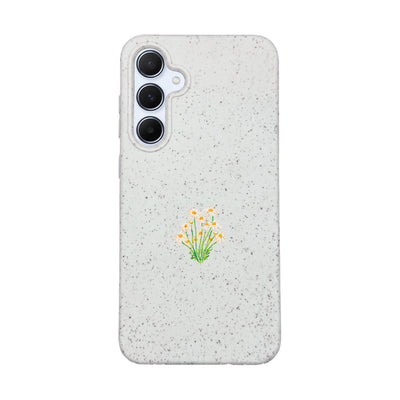 Samsung A55 Hülle - Blumen weiß - "Daisy" - nachhaltig