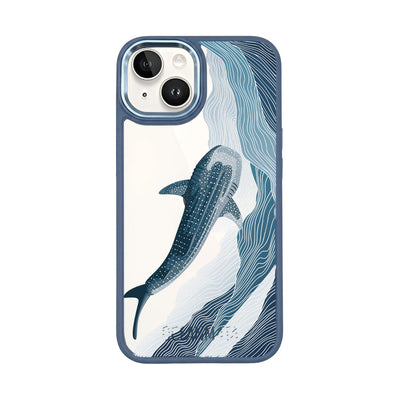 iPhone 14 Case - Whale Shark Blue - "DeepWater" - Sustainable