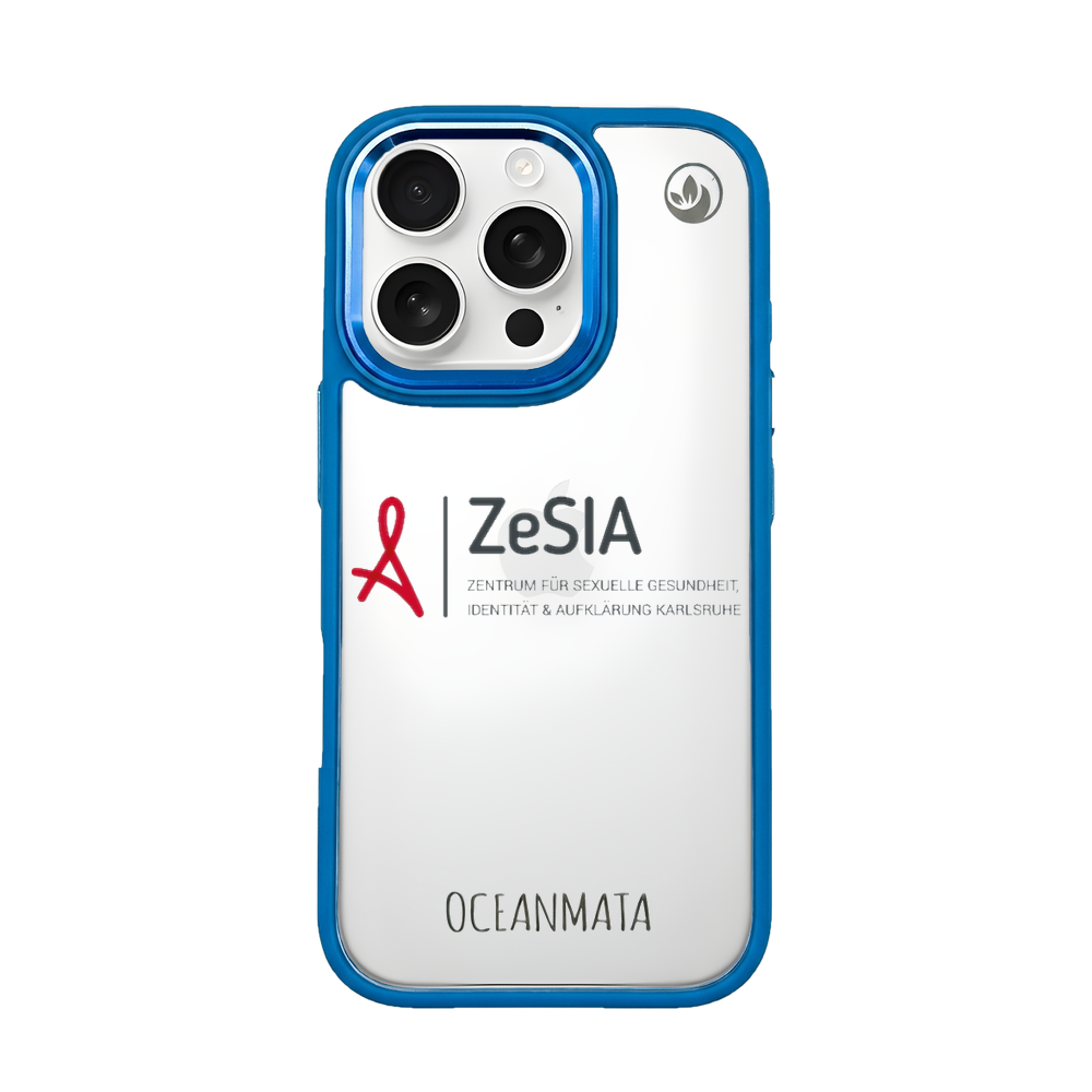 ZeSIA Karlsruhe × OceanMata Hülle Clear – Samsung S26+ (Muster)