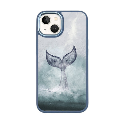iPhone 13 Case - Dolphin Blue - "Dolphin" - Sustainable