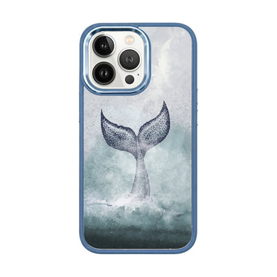 iPhone 13 pro max case - dolphin blue - "Dolphin" - sustainable