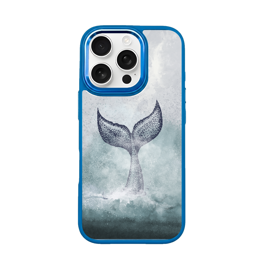 iPhone 16 pro max Hülle - Delfin blau - "Dolphin" - nachhaltig