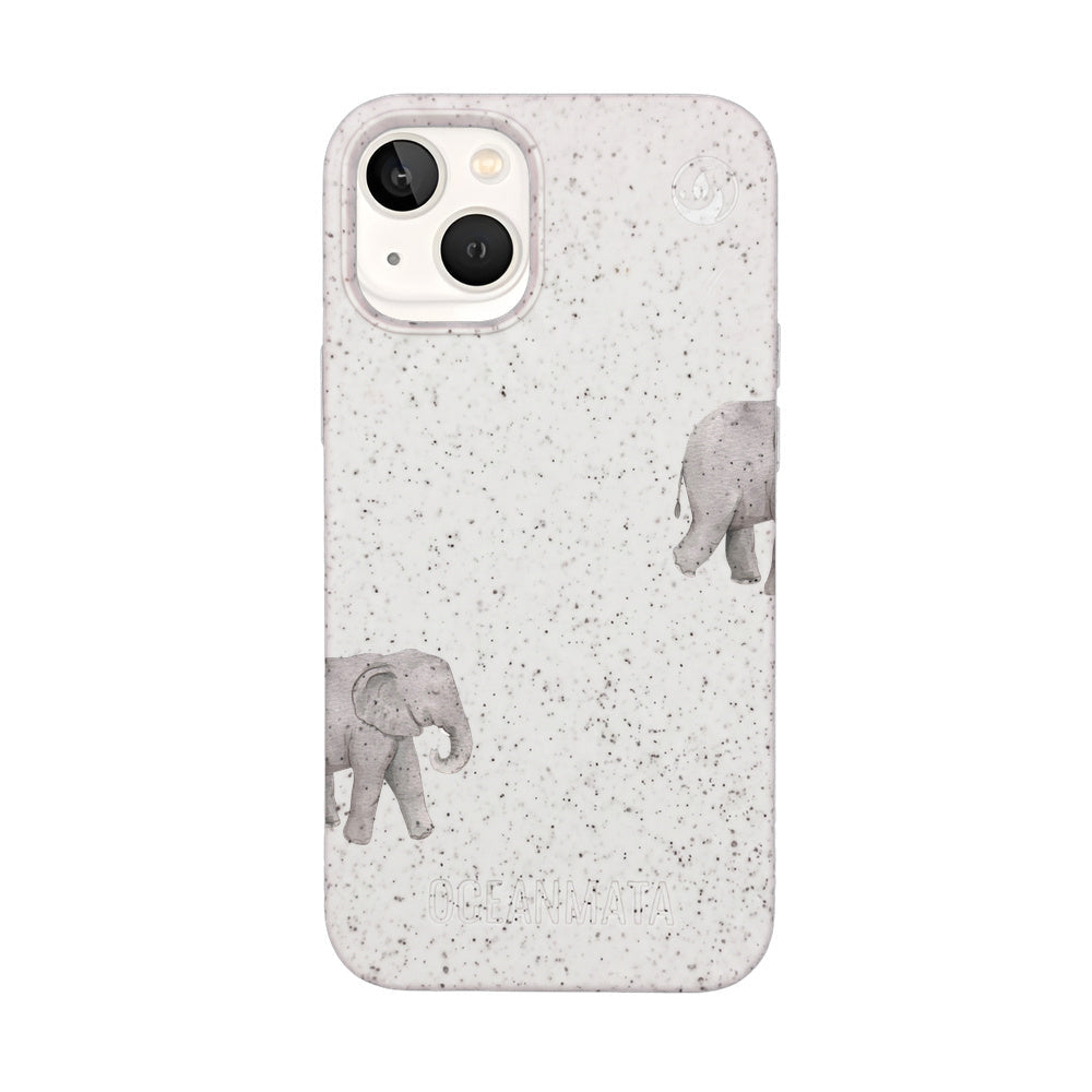 iPhone 13 mini Case - Elephant white - "Ele-Fant" - sustainable