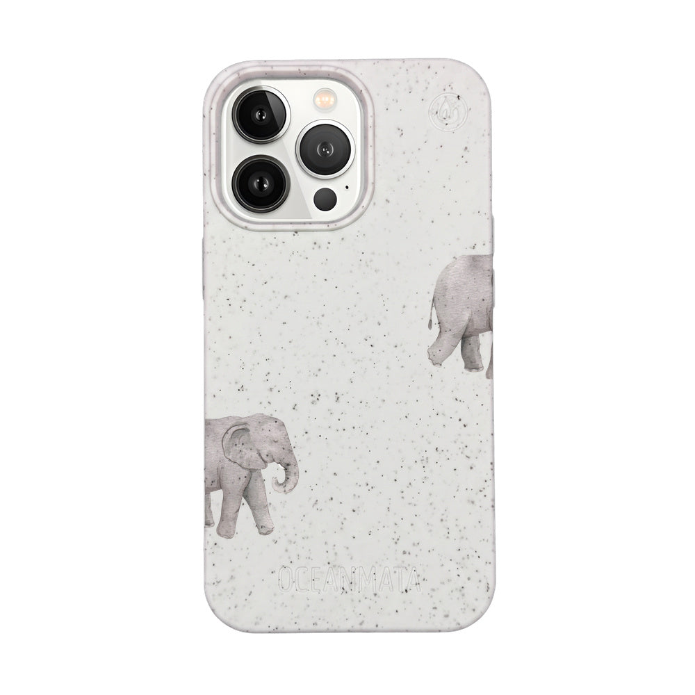 iPhone 13 Pro Case - Elephant white - "Ele-Fant" - sustainable