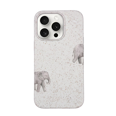 iPhone 15 Pro Max Case - White Elephant - "Ele-Fant" - sustainable